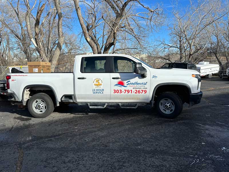 Southwest Heating & Air Conditioning Repair Truck